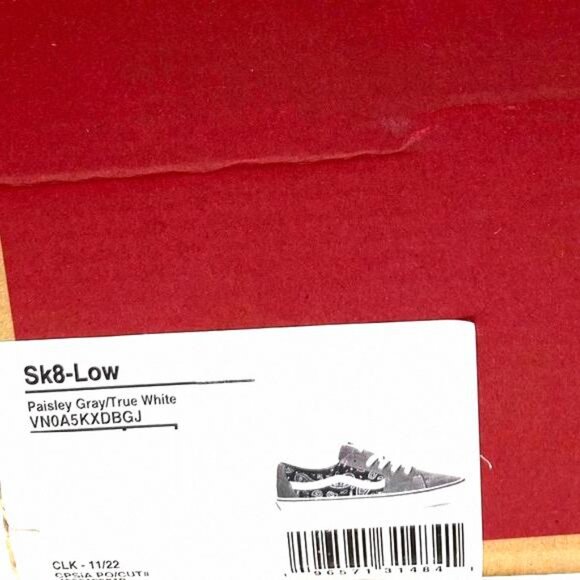 VANS Sk8-Low Shoe Suede Casual Paisley Gray Sneakers VN0A5KXDBGJ Skate Women For - Picture 10 of 11